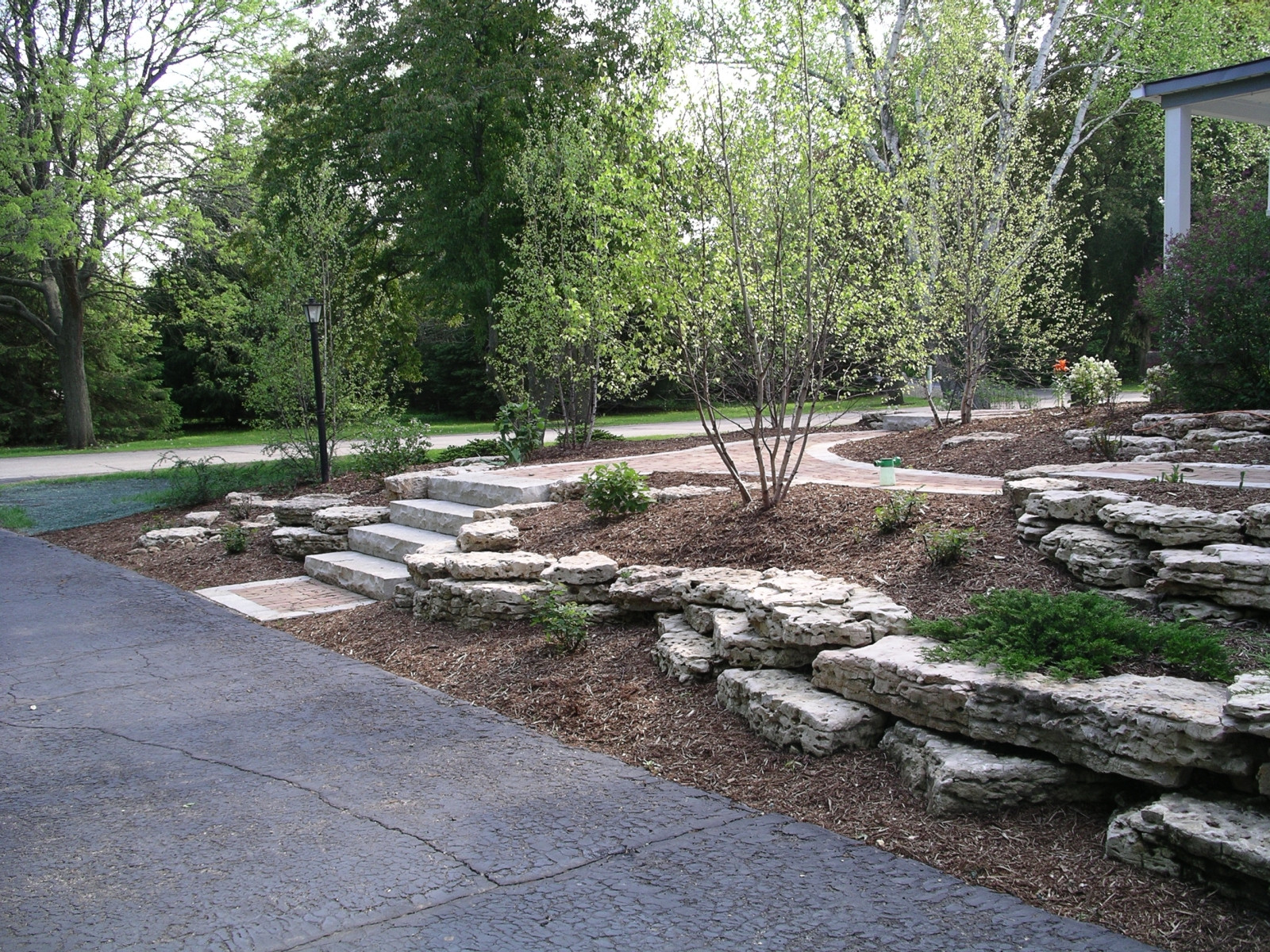 Retaining Walls and Outcroppings - Treetops Landscape ...