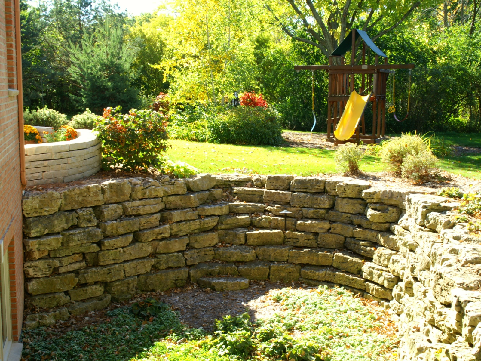 Holey Boulder Retaining Walls in Mequon, WI